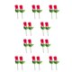 thumbnail image 1 of Bewildely 2 bolsas de flores artificiales de decoración vibrante para el hogar para un ambiente romántico y elegante, flores de seda de brotes rosa 10piezas, 1 of 3