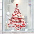 thumbnail image 2 of Christmas Tree Window Vinyl Wall Stickers Home Decorations Gifts/ Cute Snowman Wall Sticker 3141 Red, 2 of 2