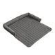 thumbnail image 2 of Pet Sofa Cushion | Plush Dog Cat Sleeping Nest | Solid Color Pet Bed | Raised Back Support | Non-Slip Washable Furniture Protector | 75x75cm | Beige Gray Khaki Green | 1 Pack, 2 of 6