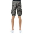 thumbnail image 3 of RAW X Mens Belted Cargo Shorts Relaxed Fit Casual Knee Length Cargo Shorts for Men, Hidden Snap Pocket - Sage Camo, 40, 3 of 7