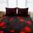 thumbnail image 4 of Geometric Comforter Set Full Size, Light Honeycomb 3 Piece Bedding Set - Modern Microfiber Quilt Set for Boys & Girls, All Season Decor with 1 Comforter 2 Pillowcases, 4 of 4