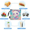thumbnail image 5 of Haosy 3 Pack Reusable Ziploc Bags BPA Free Healthy Food Storage Bag Leakproof Sandwich Snack Freezer Bags Lovely Panda and Rainbow, 5 of 7