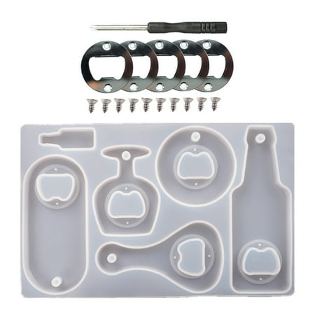 

Corkscrew DIY Crystal Resin Epoxy Silicone Mold Beer Spanner Bottle Opener Openers