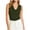 *Army Green, variant on VBVC Women's Cowl Neck Ruched Tank Top , Ladies' Stretch Fitted Going Out Cami , Summer Sleeveless Business Work Blouse For Women,Red,S-2XL