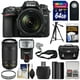 Nikon D7500 4K Appareil Photo Numérique avec 18-140mm VR &amp; amp; 70-300mm VR DX AF-P Objectif + Carte 64GB + Batterie + Étui + Plus – image 1 sur 1