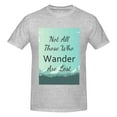 thumbnail image 4 of Bingfone Not All Those Who Wander Are Lost1 Men'S Loose Fit Short-Sleeve Pocket T-Shirt, 4 of 7