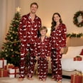 thumbnail image 2 of Family Christmas Pajamas Matching Sets Silk Casual Matching Set for Family, 2 of 9