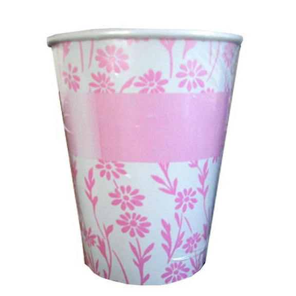 Wedding and Bridal 'Pink Aqua Bridal' 9oz Paper Cups (8ct)