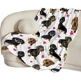 thumbnail image 2 of Dachshund Blanket for Girls Boys Women Gifts for Dachshund Lovers Dachshund Throw Blanket for Kids Adults Ultra Soft Cozy Fleece Blanket for Couch Sofa ​Bed 40"x50", 2 of 6