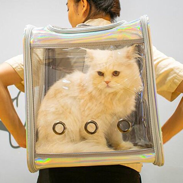 Transpirable grande mascota bolsa súper ventilado burbuja de hombro mascota para senderismo al Yinane Portador de viaje para mascotas