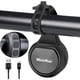 thumbnail image 2 of Timbre de bicicleta con alarma antirrobo, Jormftte, USB, Negro, 2 of 6