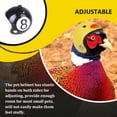 thumbnail image 4 of Methold Casco para mascotas, loros, sombreros, disfraces ajustables, accesorios, Protector, cascos para aves de corral, pollo, pájaro, pato Juguetes para pájaros negro 8 Methold PT003691-04, 4 of 6