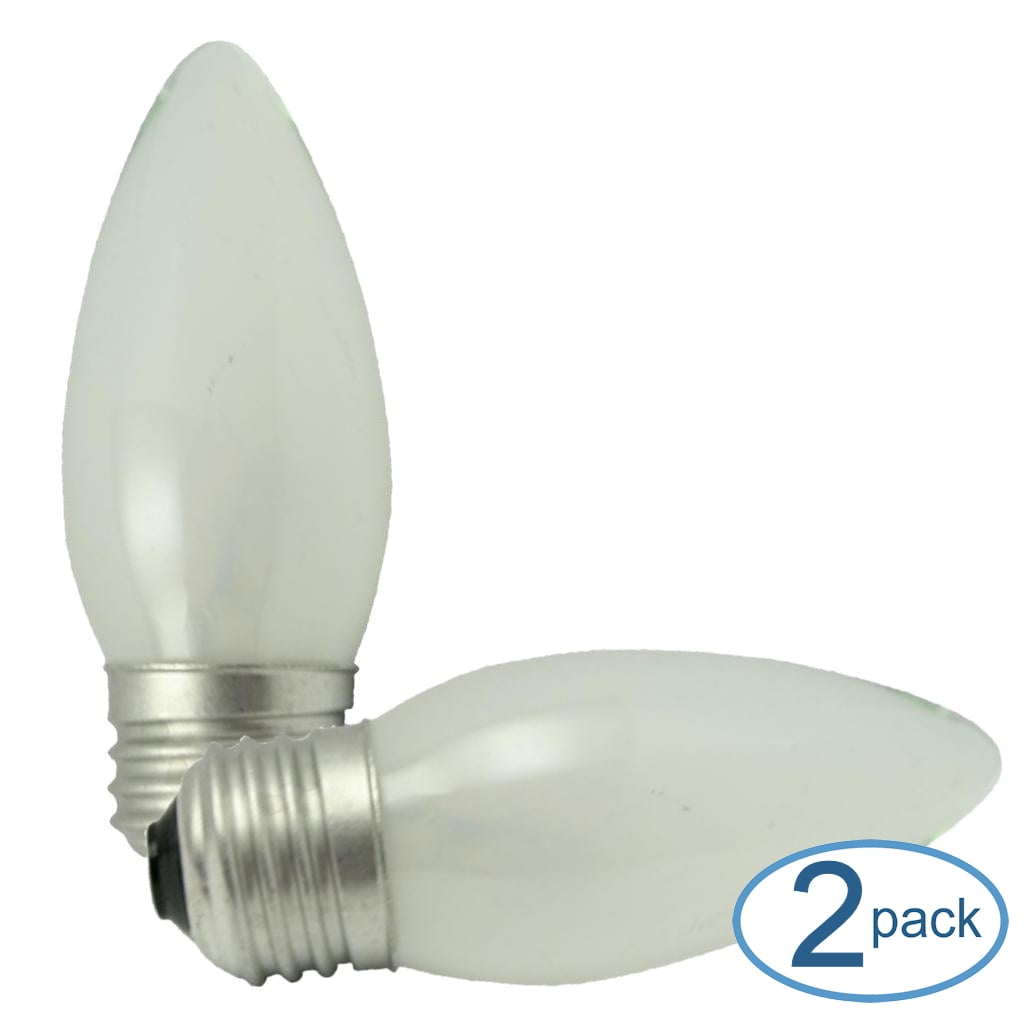 2 Pack 60 watt Frosted Torpedo Fan Light Bulbs, Westinghouse, 04095
