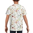 thumbnail image 5 of Wukai Wildflower Watercolor Youth Unisex Short Sleeve T-Shirt for Boys, Girls, Teens, and Kids-X-Small, 5 of 7