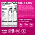 thumbnail image 2 of NuTrail 15g Protein Nut Granola Cereal, Triple Berry, No Sugar Added, Keto, Low Carb, Gluten Free, Grain Free, Healthy Breakfast, 10 oz, 1 Count, 2 of 9