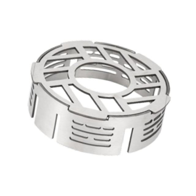 VONKY Réchaud de Camping Pare-Vent Couverture pour Camping Randonnée 14cmx4cm Argent 14x4cm