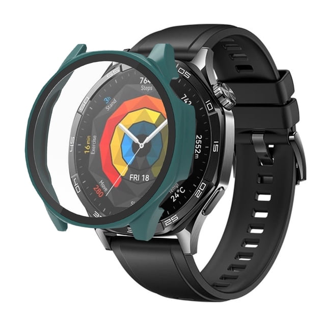 Étui de Protection Intégré pour Montre Intelligente PC, Coque en Verre Trempé avec Protection d'Écran, Design Tendance