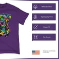 thumbnail image 4 of Tee Hunt Unconditional Loyalty T-Shirt Adopt a Dog Dean Russo Pets Men's Tee, Purple, Medium, 4 of 5