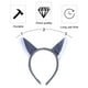 thumbnail image 3 of Diademas de orejas de lobo de Halloween de 3 piezas para mujeres y niñas, diadema de fiesta para Cosplay, 3 of 4