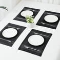 thumbnail image 7 of Unique Bargains Indoor Decor Kitchen Mat for Dining Table Set of 8 Black 18" X 12", 7 of 7