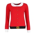 thumbnail image 3 of em & alfie  Christmas Santa Pajama Set with Matching Hat (Women), 3 of 7