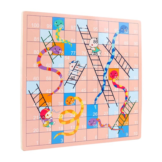 XFGOU Game board Toys and Hobbies Children Flying Chess Ladder Chess Toy Multifunctional Wood Chess Toy Interaction Puzzle Game Party Board Game Flying Chess Ladder Chess Education