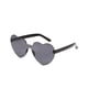 thumbnail image 2 of Minnieouse Gafas de sol con forma de corazón de melocotón, accesorios antiquemaduras solares, decoraciones, gafas irregulares, apariencia Lentes Gris oscuro, 2 of 6