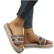 thumbnail image 4 of Amzcrzy Zapatos de mujer,Zapatos de mujer,Zapatillas de mujer, Sandalias de estilo étnico para mujer, suela gruesa, con boca de pez, pantuflas de cuerda color caramelo Sandalias Mujer Zapatillas De C, 4 of 7