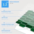 thumbnail image 6 of DEWOO 10-Sheet Hexagon Peel and Stick Backsplash for Kitchen, New Upgrade Premium Extra Thicker Design 3D Self Adhesive Wall Tiles, Large Stick on Tiles for Kitchen and Bathroom (12" x 12"), 6 of 11