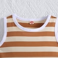 thumbnail image 5 of LAPAKIDS Toddler Girl Summer Clothes 5T 6T Sleeveless Striped Tank Tops + Solid Shorts Outfits, 5 of 7