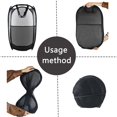 thumbnail image 3 of Cesto de ropa Buyongwant, plegable, con malla desplegable, 2 unidades, color negro, 3 of 6