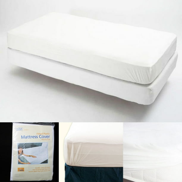 Twin Size Fitted Mattress Cover Vinyl, Twin Bed Mattress Covers Bed Bug