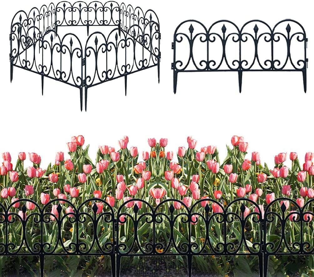 Sterose 5pcs Decorative Garden Fence Outdoor Rustproof Landscape Wire