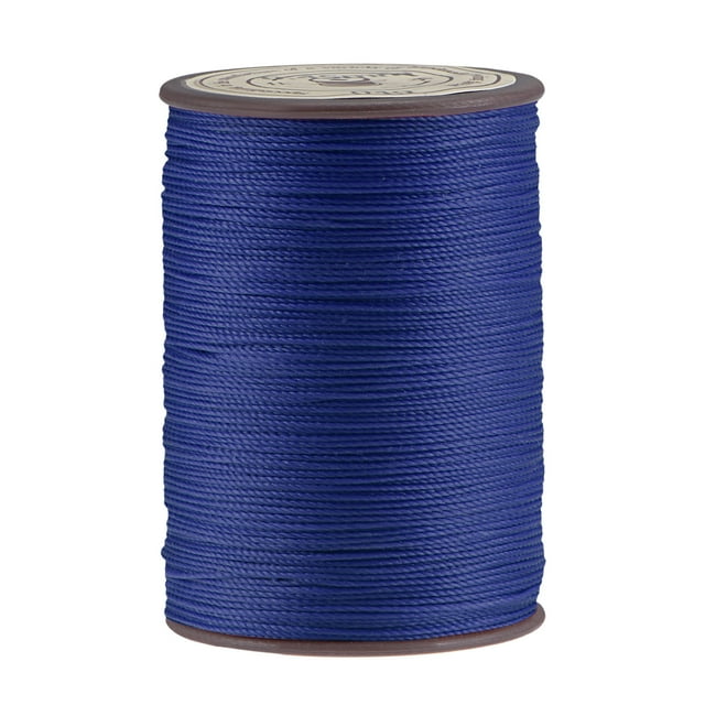 Unique Bargains Fil Ciré en Polyester Bleu Foncé, 137 Verges