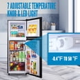 thumbnail image 3 of WANAI 5.0 Cu.ft Mini Refrigerator with Freezer 7 Settings Temp Adjustable Large Compact Fridge Black, 3 of 10