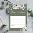 thumbnail image 3 of Koyal Wholesale Share a Memory Cards, Sage Green with Cream Florals Blossoms Cards for Wedding, 4" x 6", 52-Pk, 3 of 5