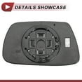 thumbnail image 4 of Reemplazo de vidrio del espejo 1 Pc Unique Bargains para Jeep Grand Cherokee 2005-2010 lado del pasajero derecho con placa de respaldo No.5142874AA azul vidrio real plástico, 4 of 6