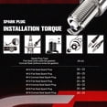 thumbnail image 4 of 8 Pzas TECHIE K9C Racing Spark Plugs Reemplazo para NGK 5238 R5671A-9, Autolite AR3933 AR3933X 2593 2594 2613 3933 4052, Denso W27ES-U Compatible con 1999 LEM LX4 Cobra KING, 4 of 7