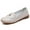Grey, variant on Women's Casual Loafers Slip On Leather Shoes Lightweight Casual Walking Shoes Female Moccasins Classic Penny Loafer Flats Boat Shoes