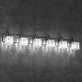 thumbnail image 4 of Danolapsi Modern Crystal Bathroom Vanity Lights Black Bathroom Light Fixtures Crystal Vanity Shower Lights Over Mirror, Mirror Glass Crystal Bathroom Vanity Lighting Fixtures, 4 of 7