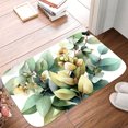 thumbnail image 5 of 1pc Eucalyptus Branches Absorbent Non-Slip Bathroom Thickened Flannel Rug Decor,Soft,Quick Drying,Suitable For Indoor/outdoor Use,Bathrooms,Bedrooms,Kitchens,Terrace,Laundry Rooms,16"x24", 5 of 9