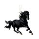 thumbnail image 1 of Colgante de caballo 2D acrílico realista, adorno navideño con lazo para colgar, ideal para amantes de la equitación., 1 of 8