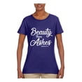 thumbnail image 2 of Wild Bobby Beauty From Ashes Isaiah 61:3 Inspirational/Christian Women Graphic Tee, Purple, 3X-Large, 2 of 5