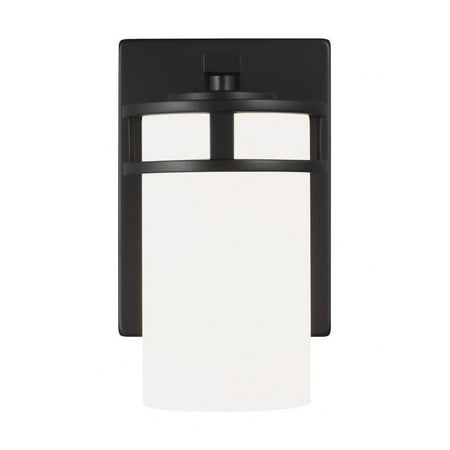 

8.13 inch 9.3W 1 Led Wall Sconce-Midnight Black Finish-Incandescent Lamping Type Bailey Street Home 73-Bel-4169674
