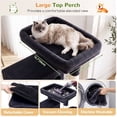 thumbnail image 5 of Globlazer 70" Large Cat Tree, Heavy Duty Multi-Level Cat Tree Tower with Sisal Scratching Posts & Condos, Dark Grey, 5 of 9