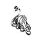 thumbnail image 4 of Anillo de pavo real de plata simple, tridimensional, retro, simple, con boca abierta, joyería desgastada, línea de gancho con anillo de línea, 4 of 6