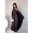 thumbnail image 4 of EASYBRAUS Women 3 Piece Summer Suit Set Long Blazer Cardigan Wide Leg Pants Casual Outfit 2025 S-XL, 4 of 5