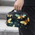 thumbnail image 2 of Fireflies Waterproof Oxford Fabric Storage Case with Charger Pouch, Small Portable Storage Box, and Cable Organizer Travel - 5.9x9.44x3.14 in, 2 of 6