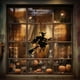 thumbnail image 4 of pstuiky Luces LED de Halloween con pilas decoración de Halloween letrero colgante para puerta para interior y exterior jardín y patio., 4 of 6
