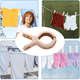 thumbnail image 5 of Clip para toalla de playa, 3 alfileres de tela, clip para secar edredones, pinzas de plástico para ropa, soporte de agarre fuerte para secar la ropa en tendedero y estante para colgar, 5 of 5